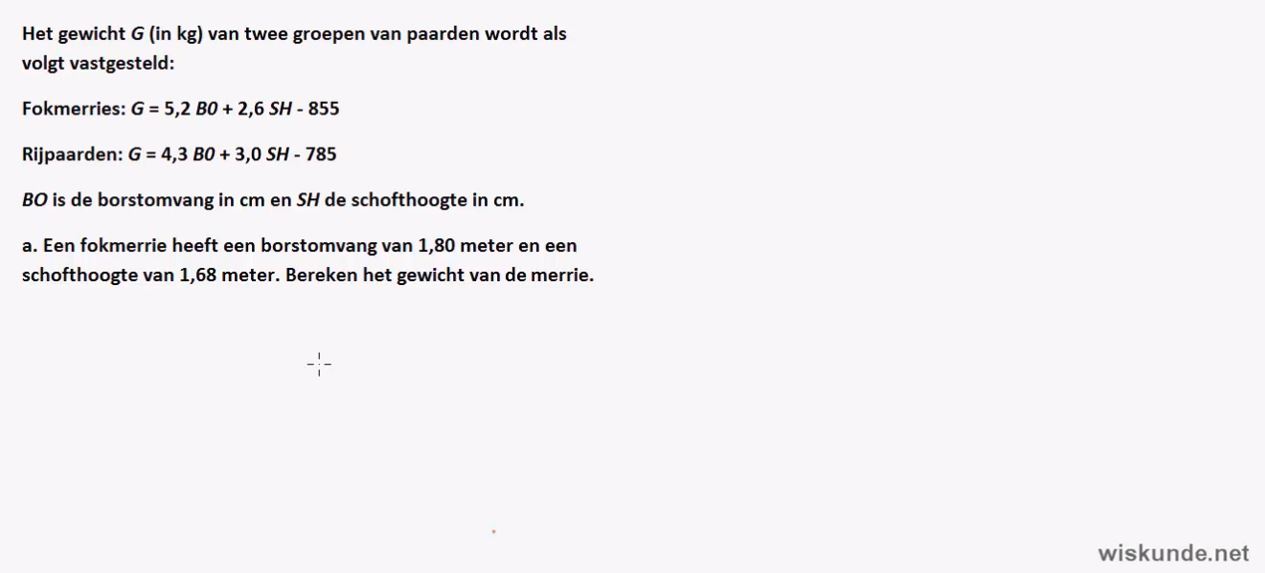 Formules met meer variabelen opgave 46