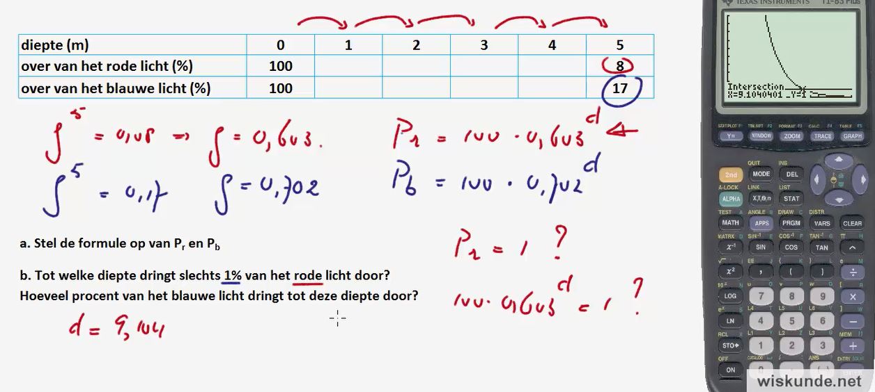 Exponentiele groeiformules Opgave 31