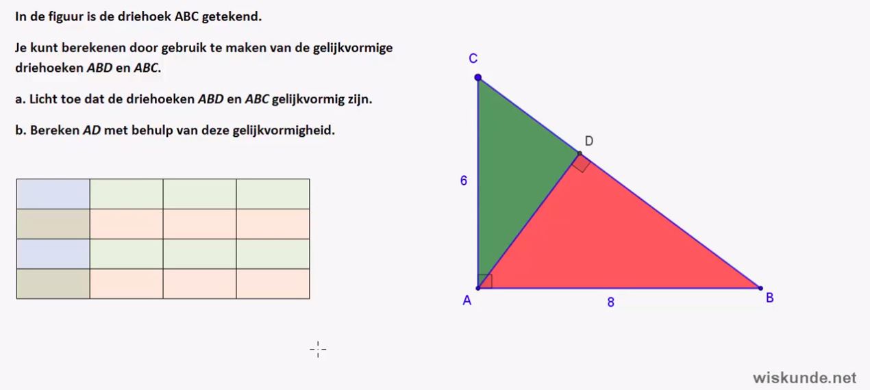 Afstanden en hoeken opgave 2