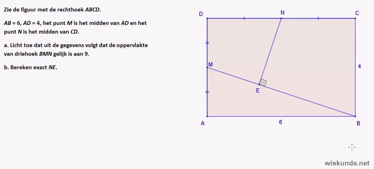 Afstanden en hoeken opgave 5