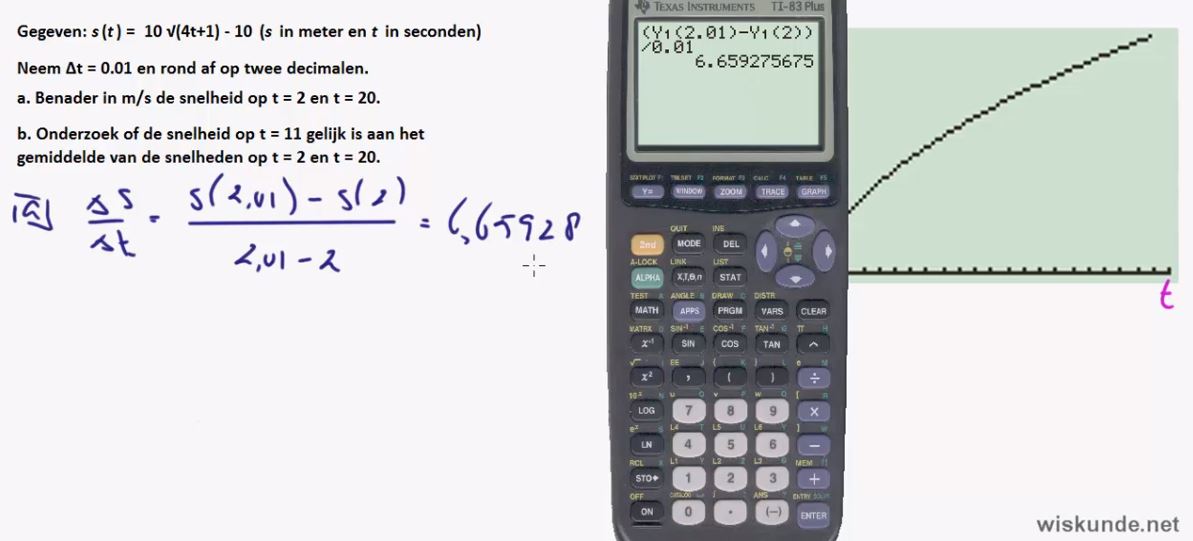 Snelheden opgave 17