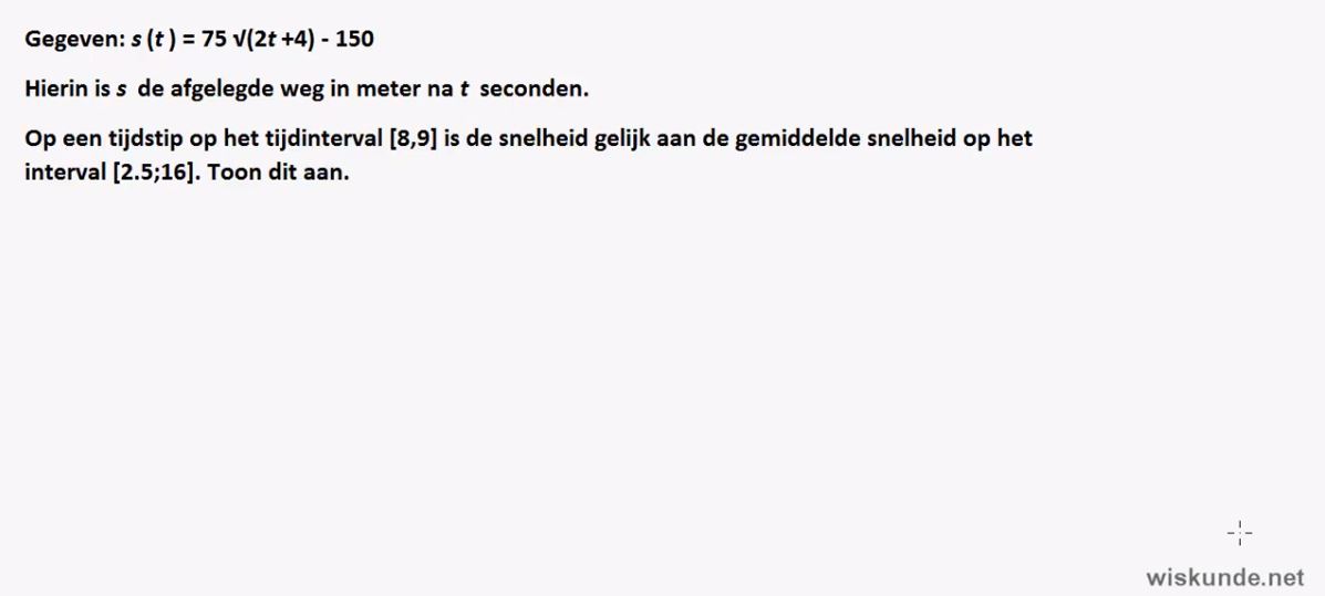Snelheden opgave 21