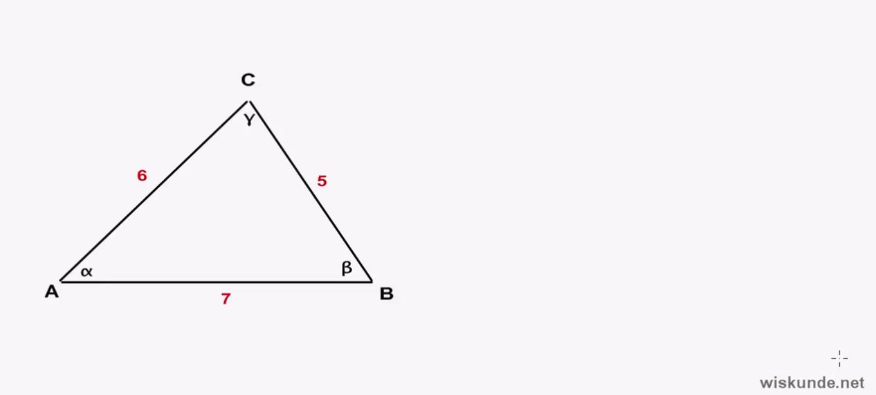 De sinusregel en de cosinusregel opgave 39