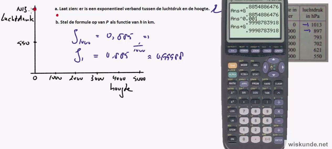 Exponentiele groei Opgave 81