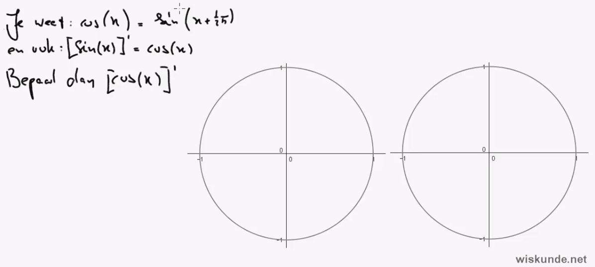 Goniometrische functies differentieren opgave 73
