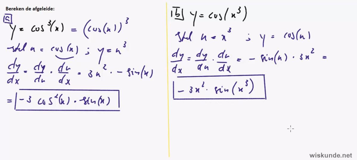 Goniometrische functies differentieren opgave 78