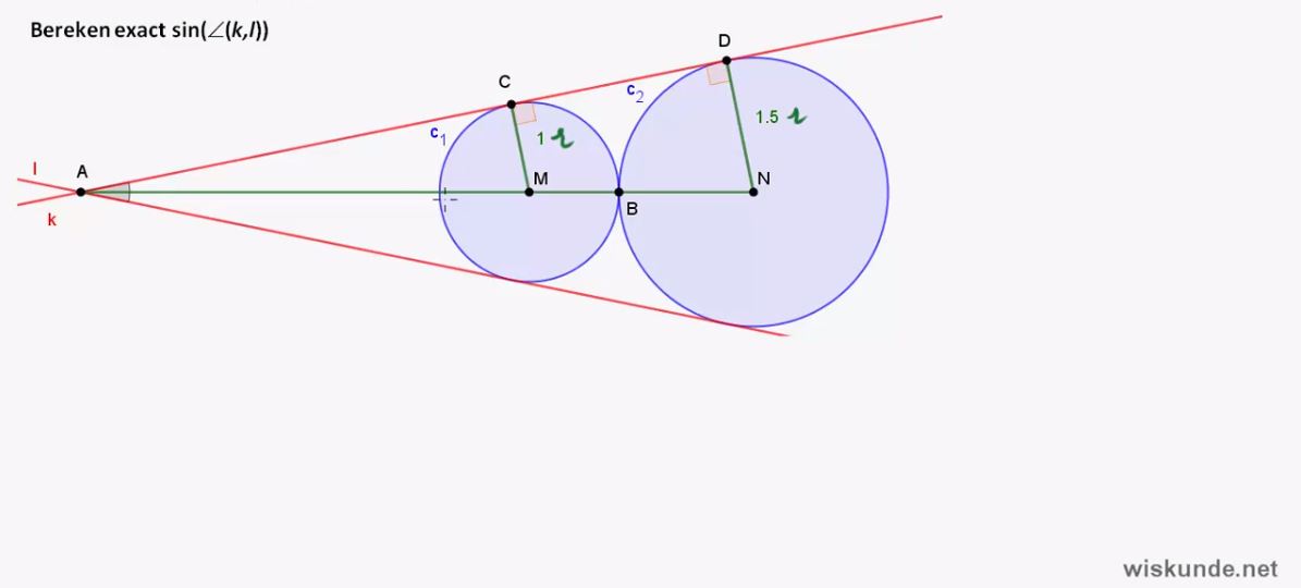 Vergelijkingen bij meetkundige figuren Opgave 15