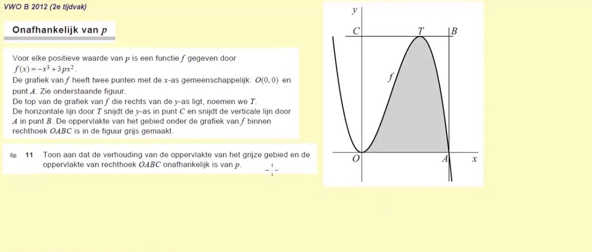 Differentiaal- en integraalrekening Opgave 11