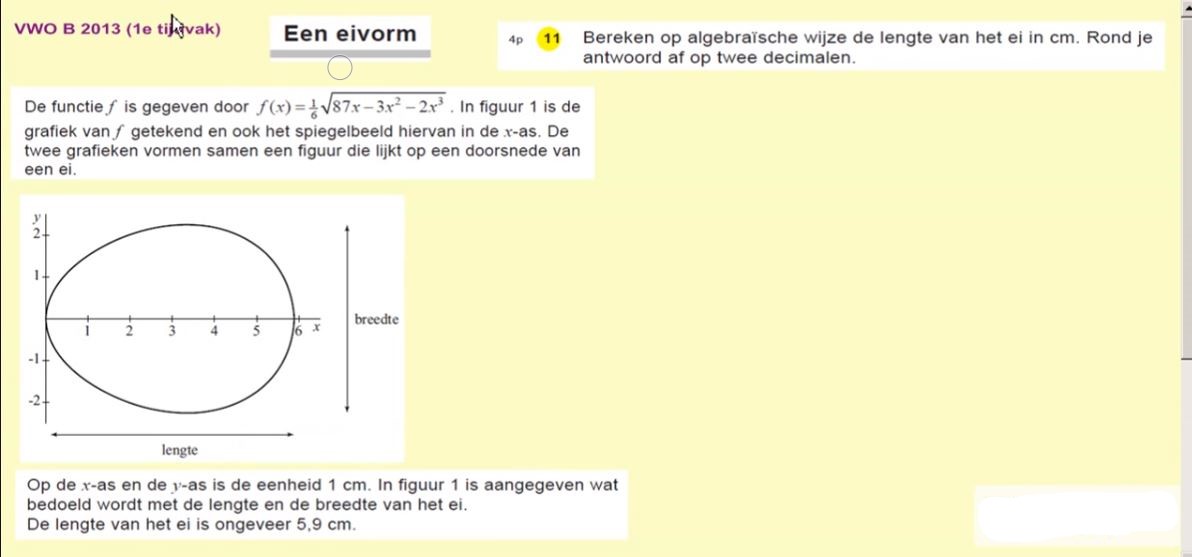 Differentiaal- en integraalrekening Opgave 13