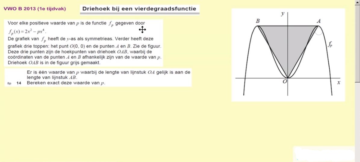 Differentiaal- en integraalrekening Opgave 14