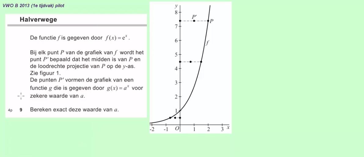 Exponenten en logaritmen Opgave 26
