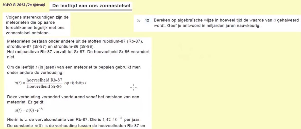 Exponenten en logaritmen Opgave 30