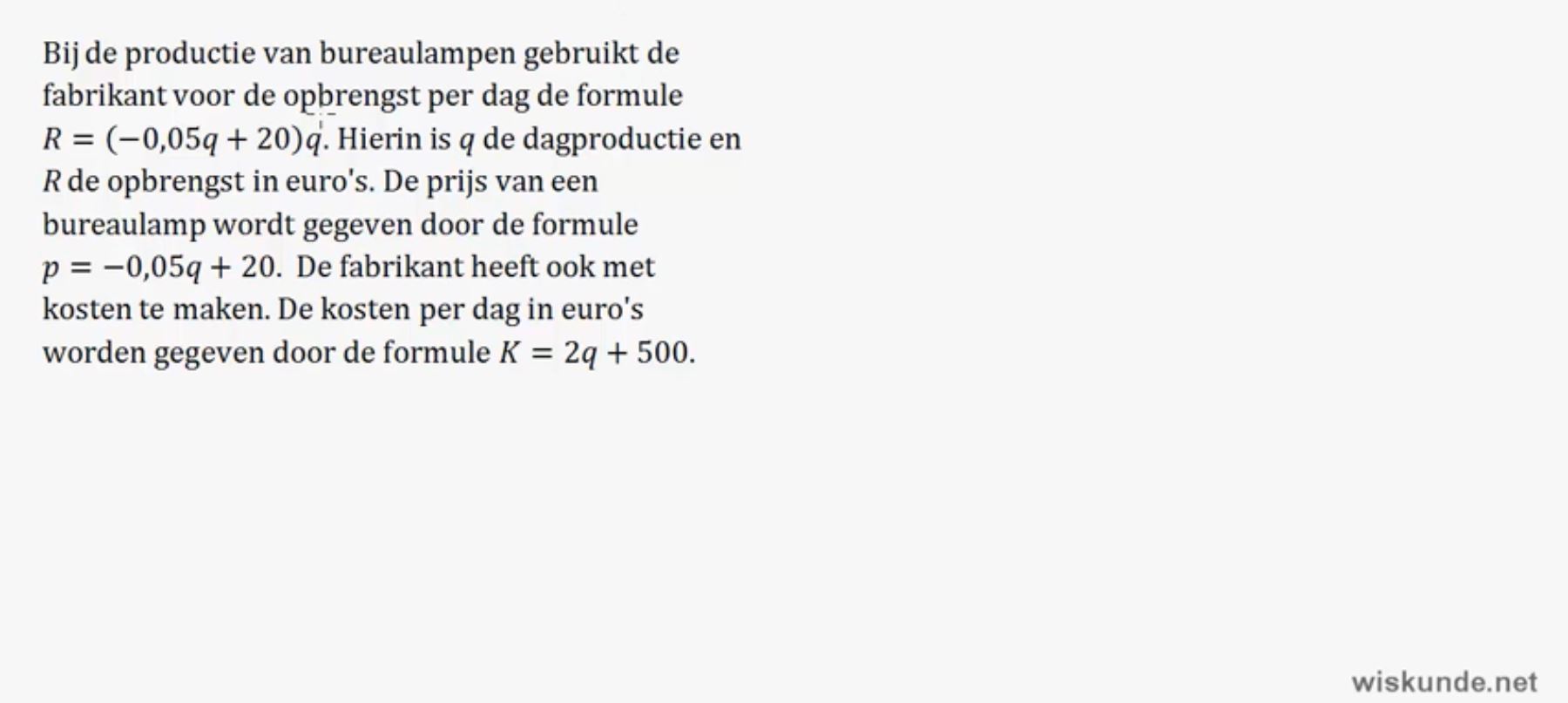 Werken met variabelen Opgave 65