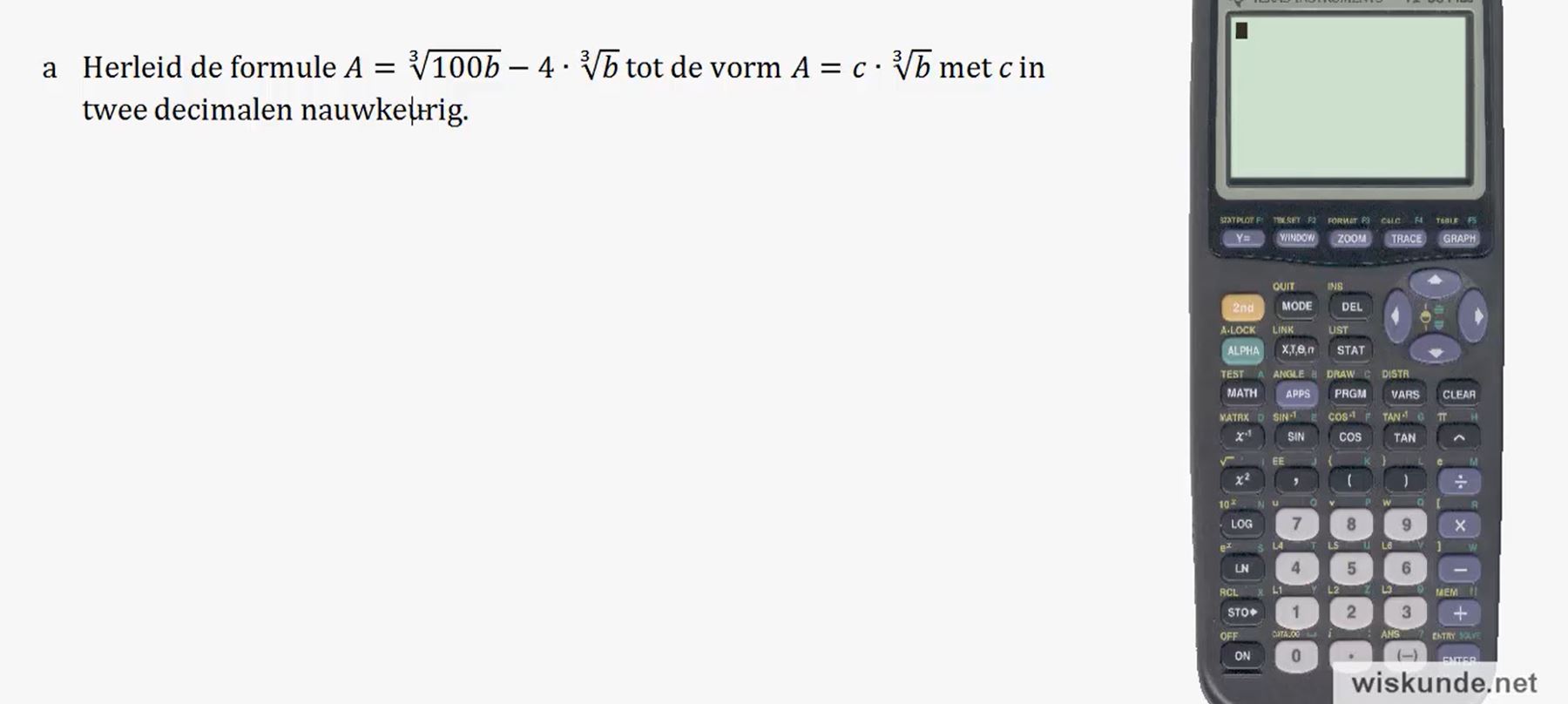 Diagnostische toets Opgave 8