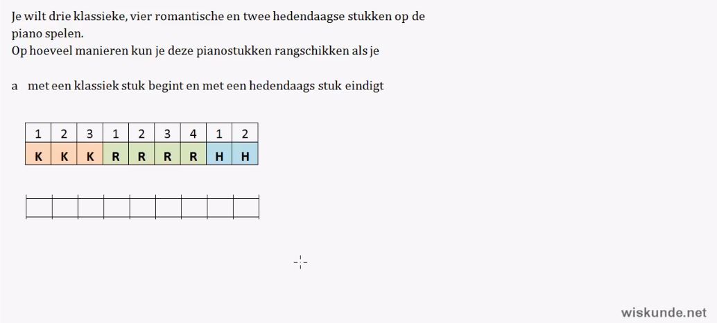 Permutaties en combinaties Opgave 39