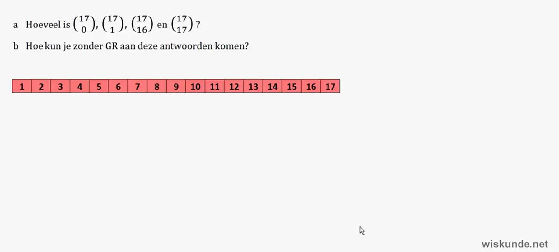 Permutaties en combinaties Opgave 47