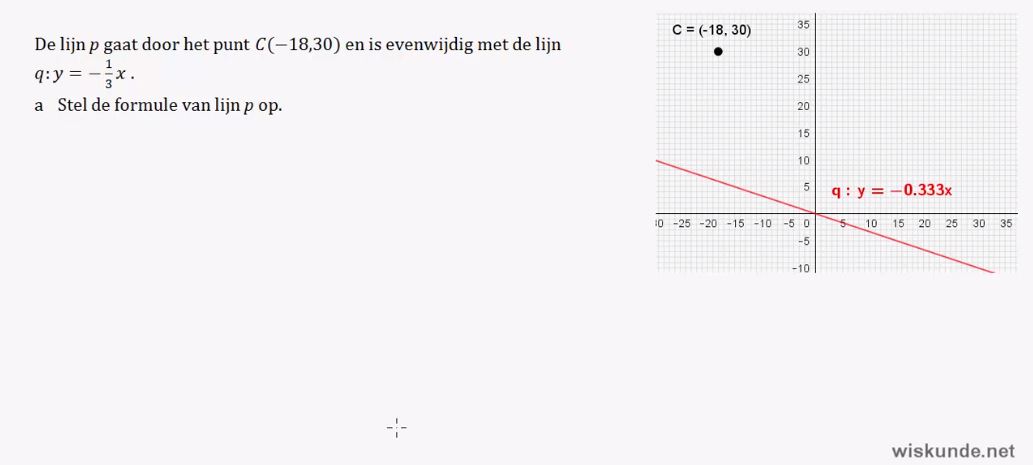 Lineaire formules Opgave 13