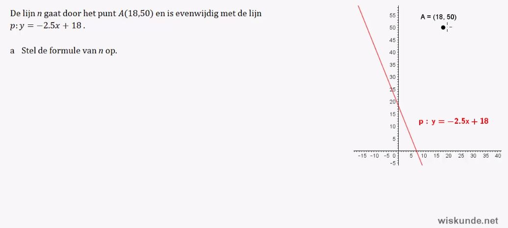 Lineaire formules Opgave 14