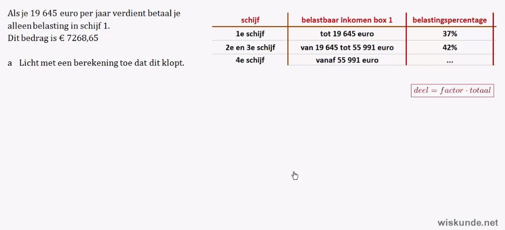 Lineaire formules opstellen Opgave 31