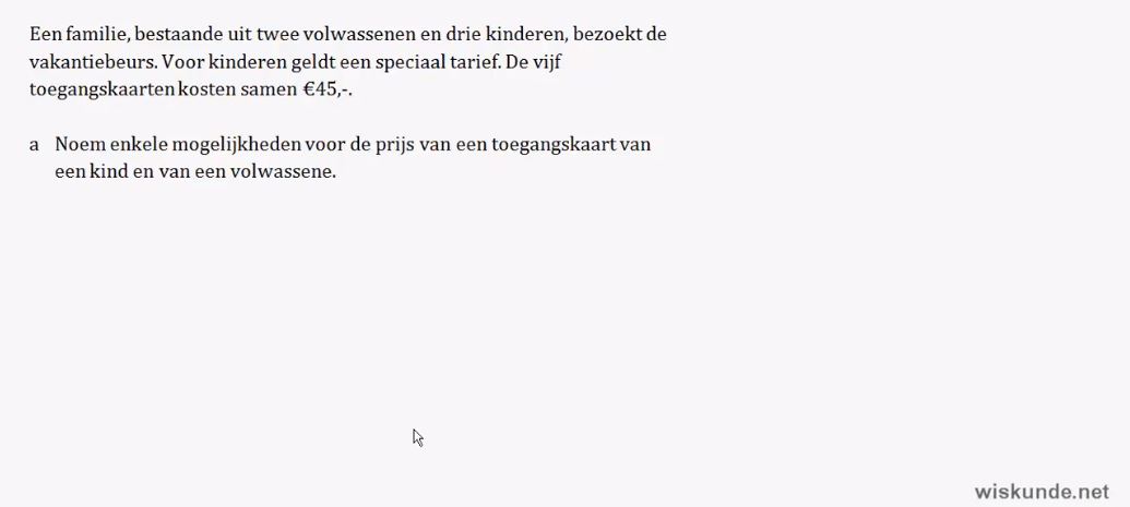 Lineaire formules opstellen Opgave 33