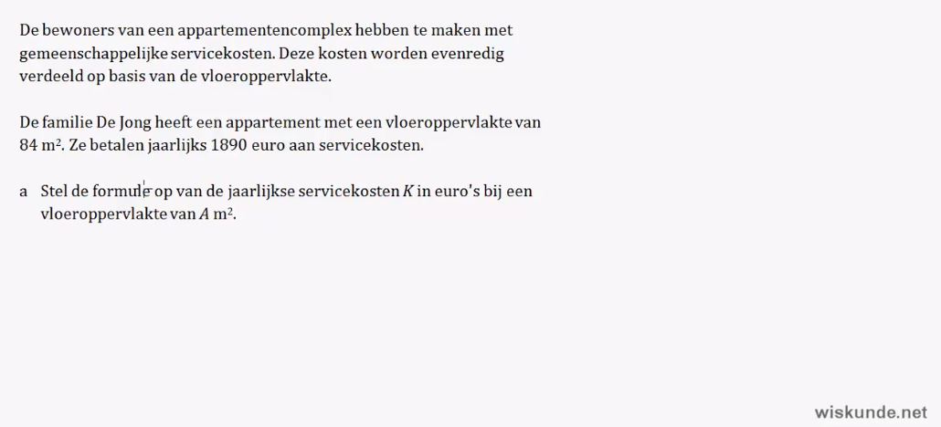 Verbanden en berekeningen Opgave 56