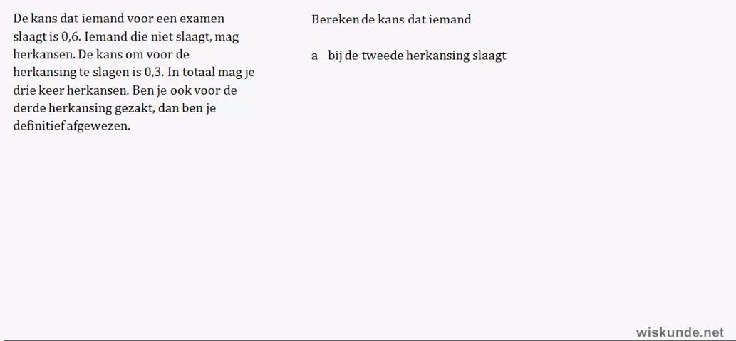Het herhalen van kansexperimenten Opgave 73