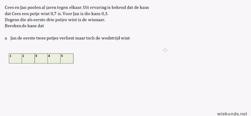 Diagnostische toets Opgave 10