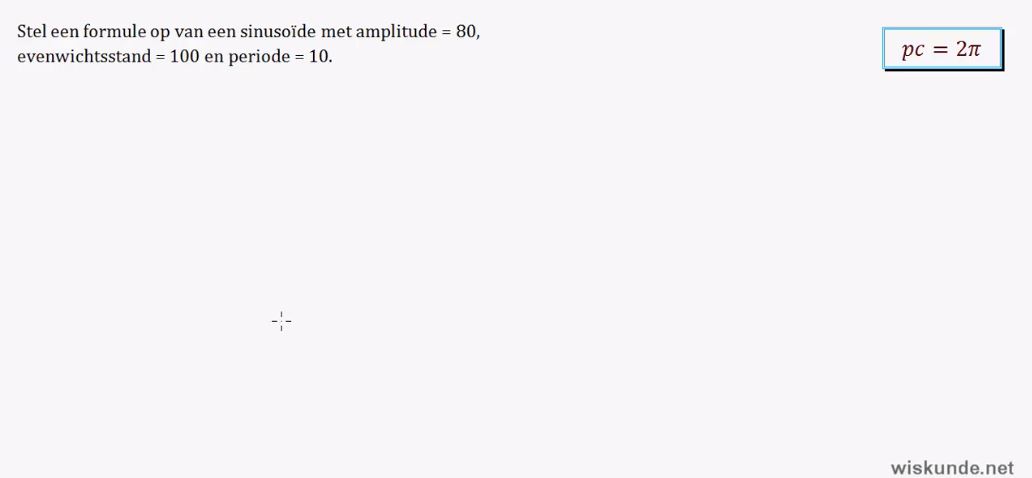 Sinusoïden opgave 8
