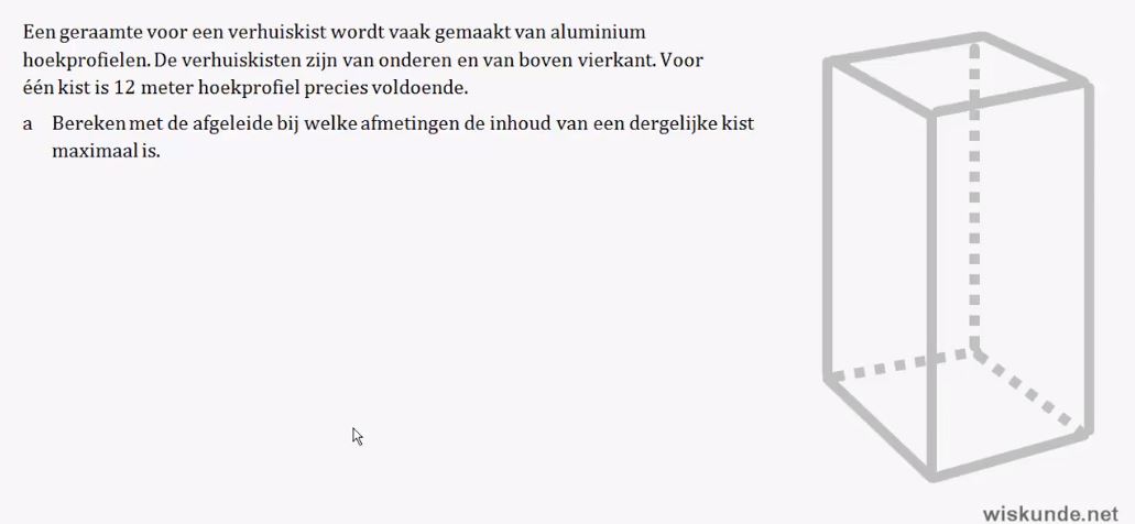 Optimaliseren opgave 46