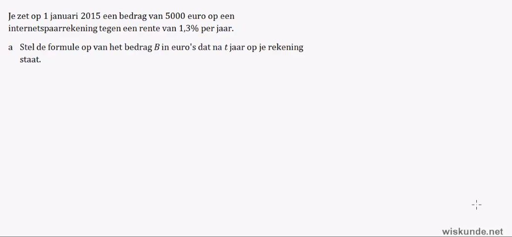Exponentiële groei Opgave 5
