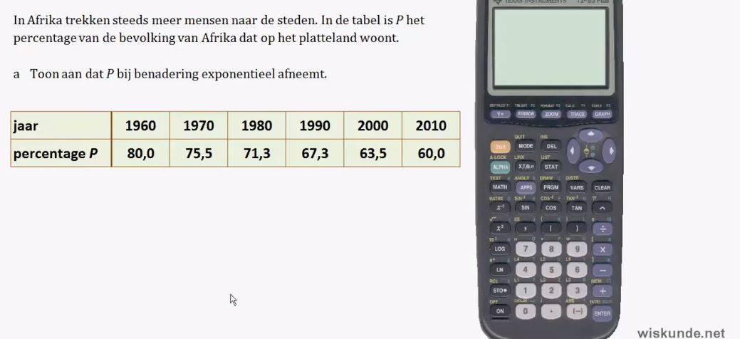 Exponentiële groei Opgave 6