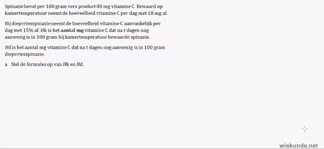 Exponentiële groei Opgave 7