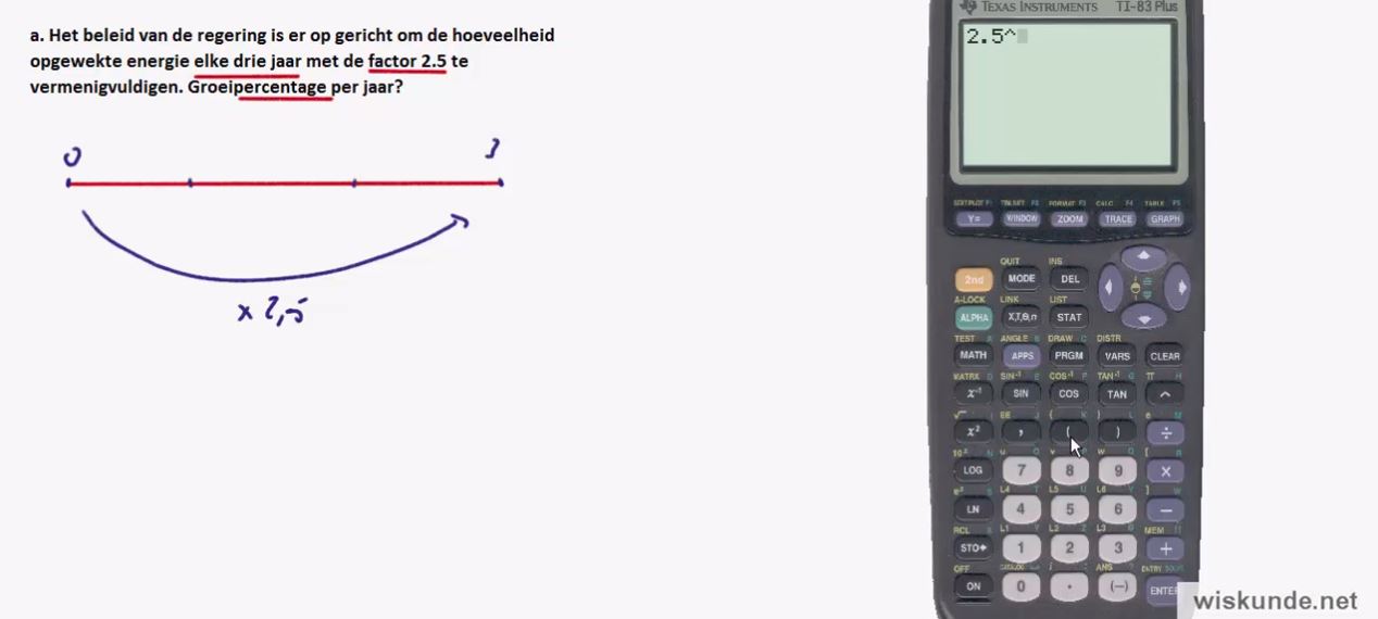Exponentiële groei Opgave 12