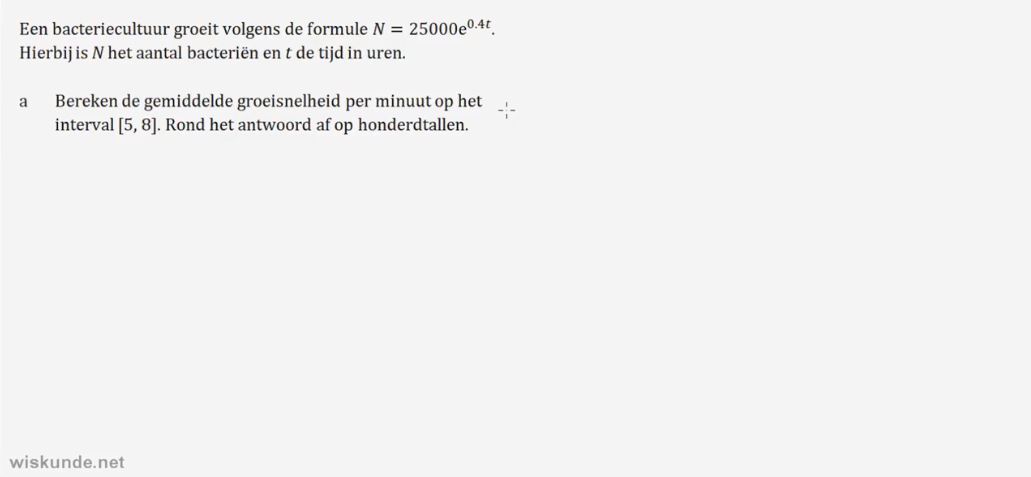 Groeisnelheid opgave 65