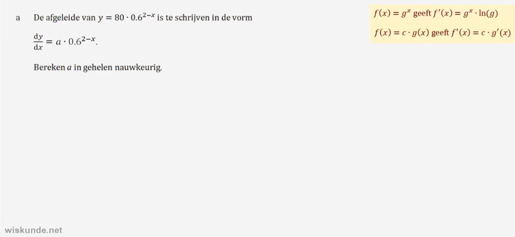 Groeisnelheid opgave 70