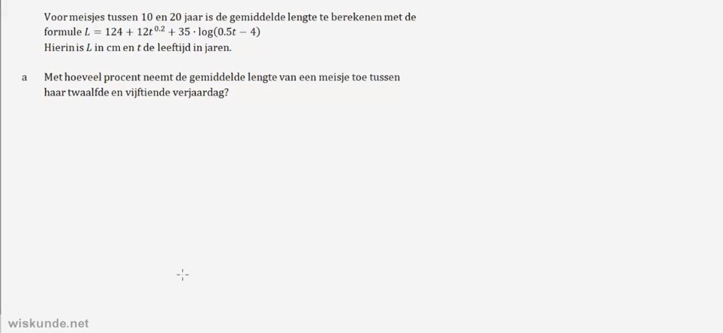 Groeisnelheid opgave 75