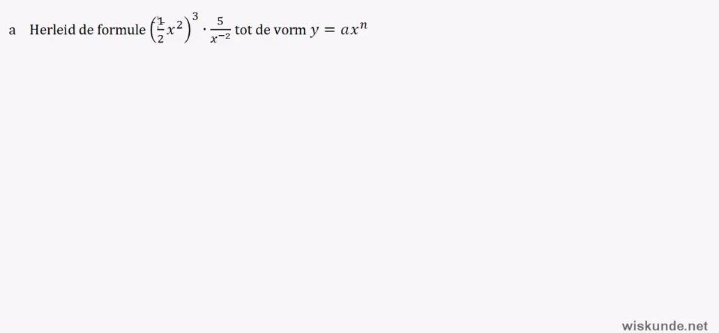 Voorkennis Rekenen met breuken en machten Opgave 5