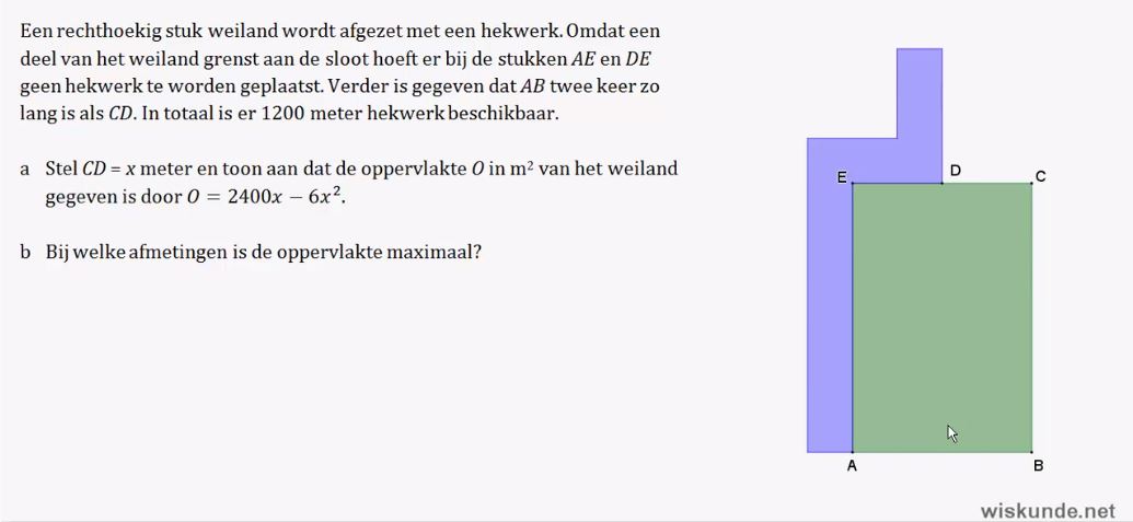 Kwadratische formules Opgave 8