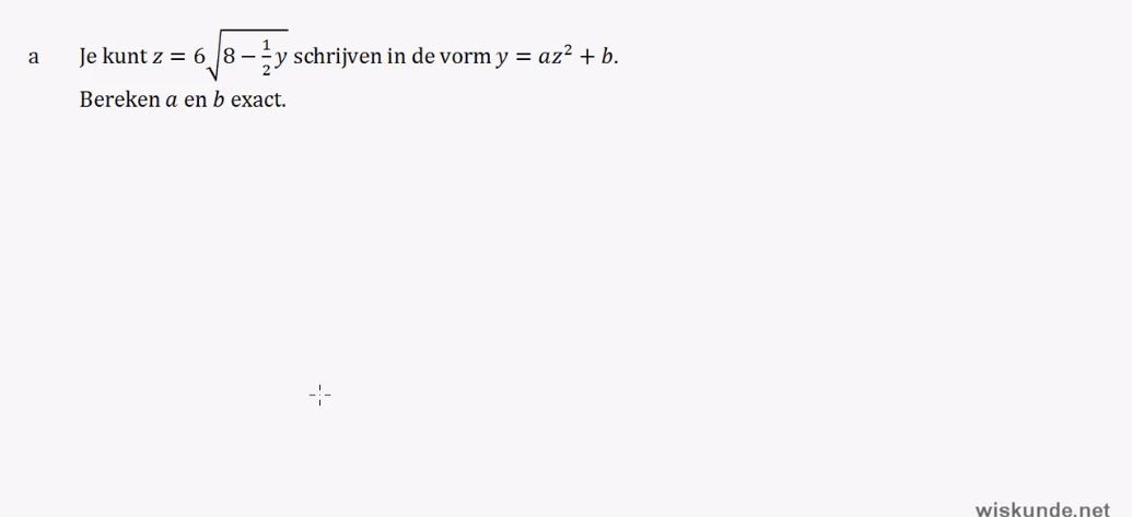 Rekenen met machten en wortels Opgave 41