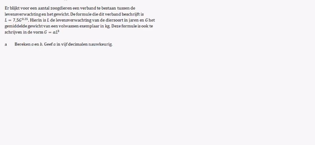 Rekenen met machten en wortels Opgave 43
