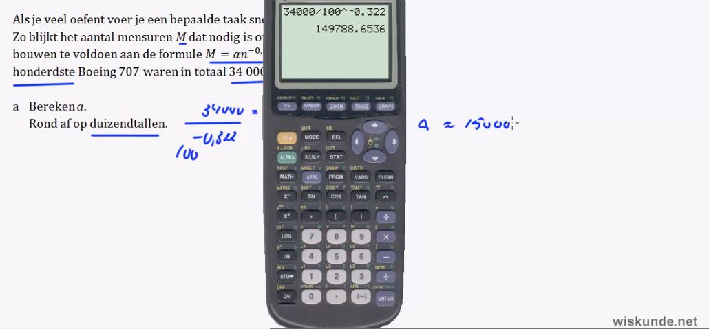 Formules met machten Opgave 64