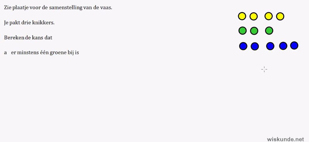 De complementregel Opgave 23