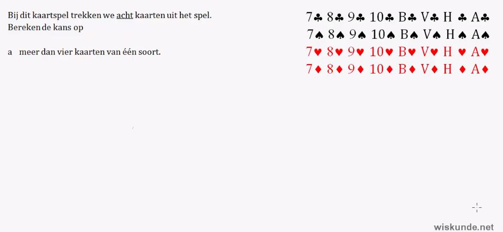 De complementregel Opgave 32