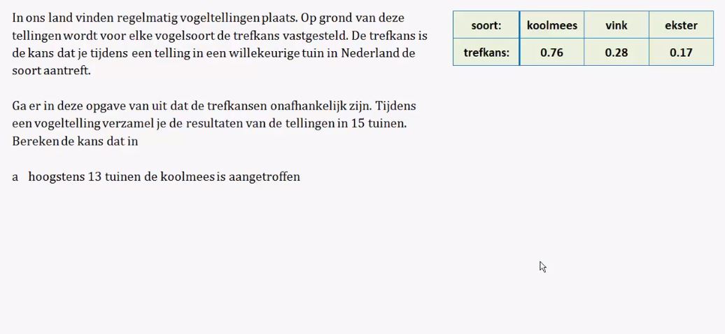 De complementregel Opgave 40