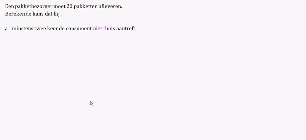 De complementregel Opgave 41