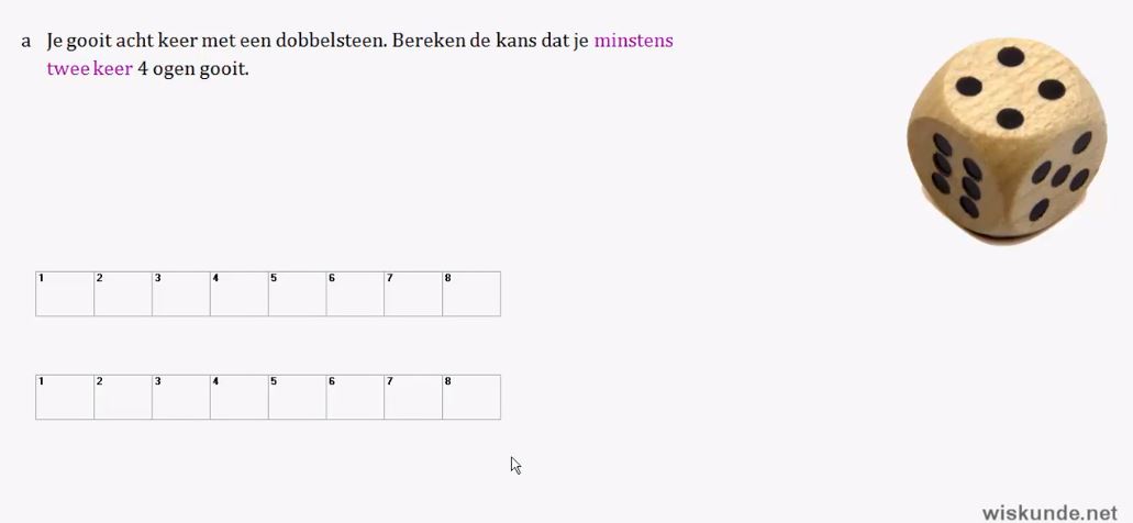 Trekken met en zonder terugleggen Opgave 45