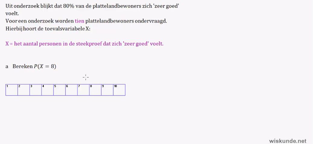 Toevalsvariabelen Opgave 60