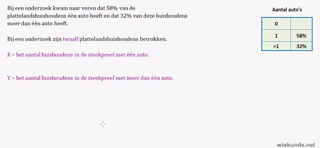 Toevalsvariabelen Opgave 61