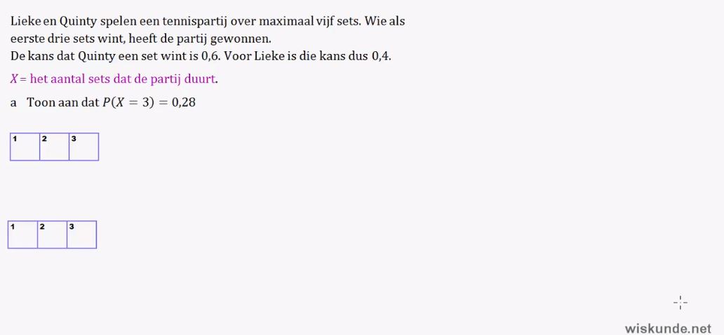 Toevalsvariabelen Opgave 65