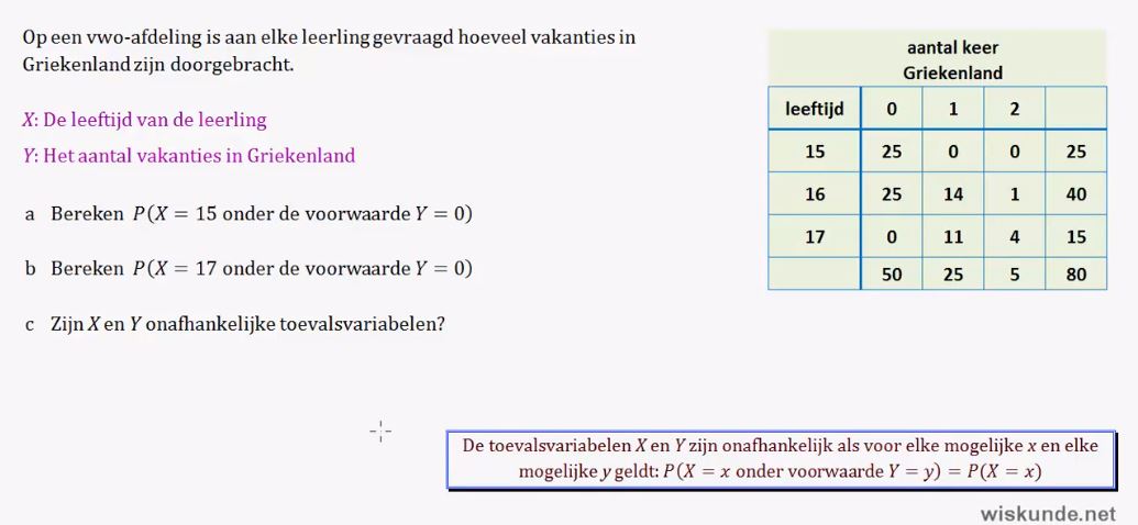 Toevalsvariabelen Opgave 67